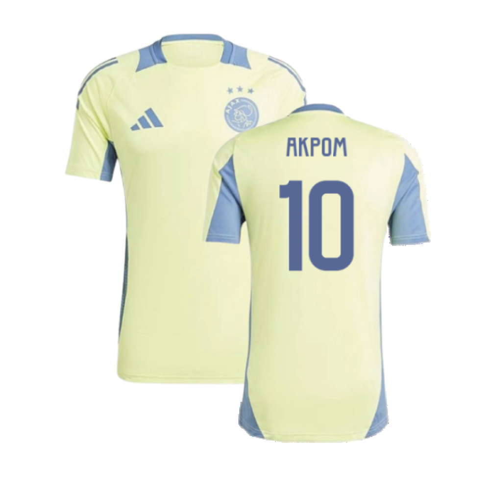 2024-2025 Ajax Training Jersey (Pulse Yellow) (Akpom 10)