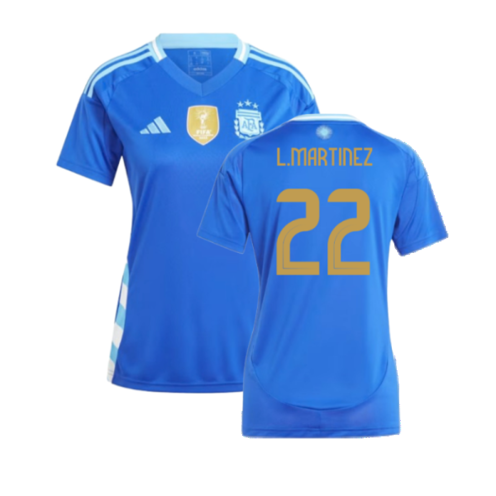 2024-2025 Argentina Away Shirt (Ladies) (L.MARTINEZ 22)