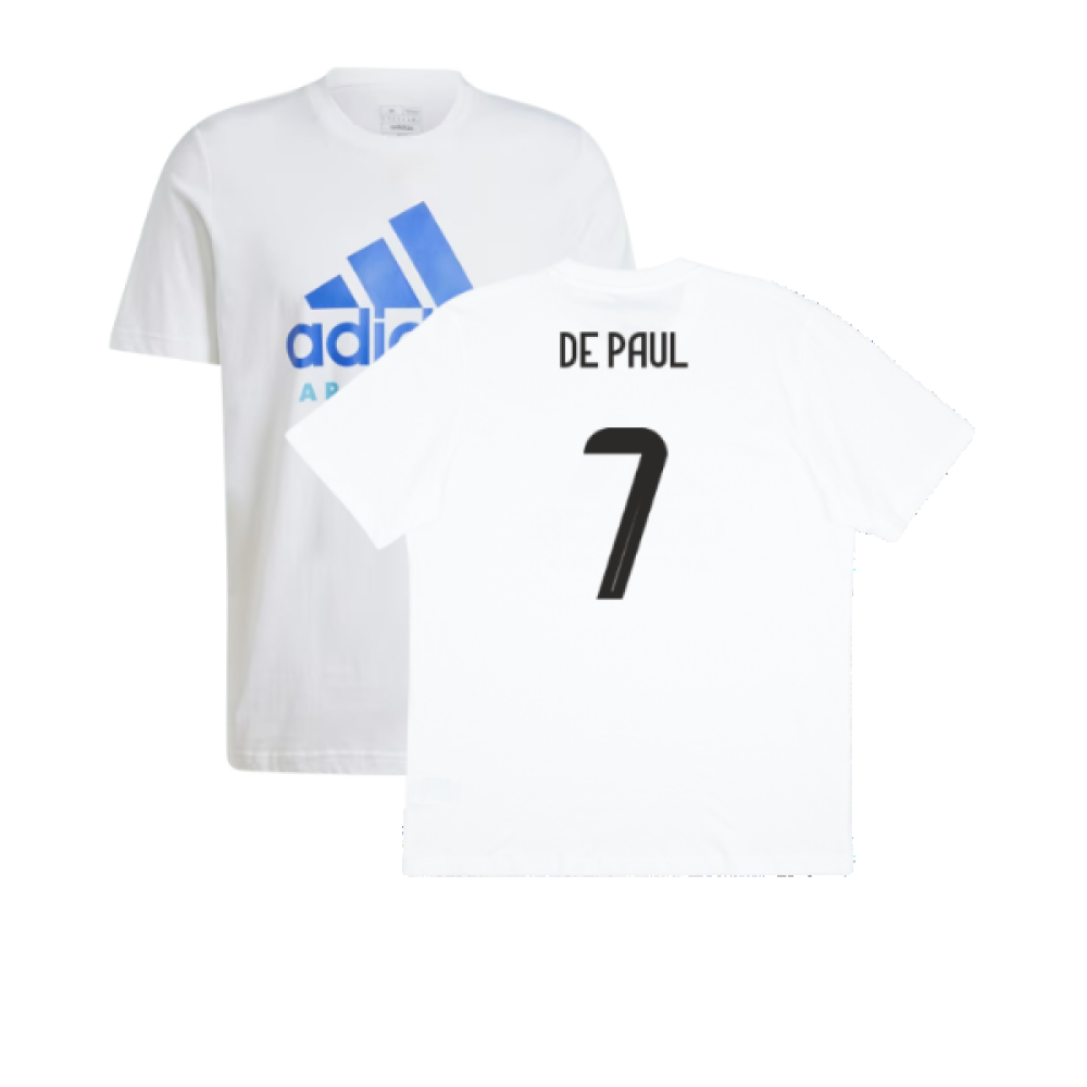 2024-2025 Argentina DNA Graphic Tee (White) (DE PAUL 7)