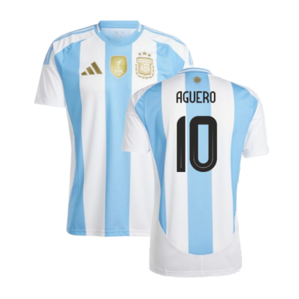 2024-2025 Argentina Home Shirt (AGUERO 10)