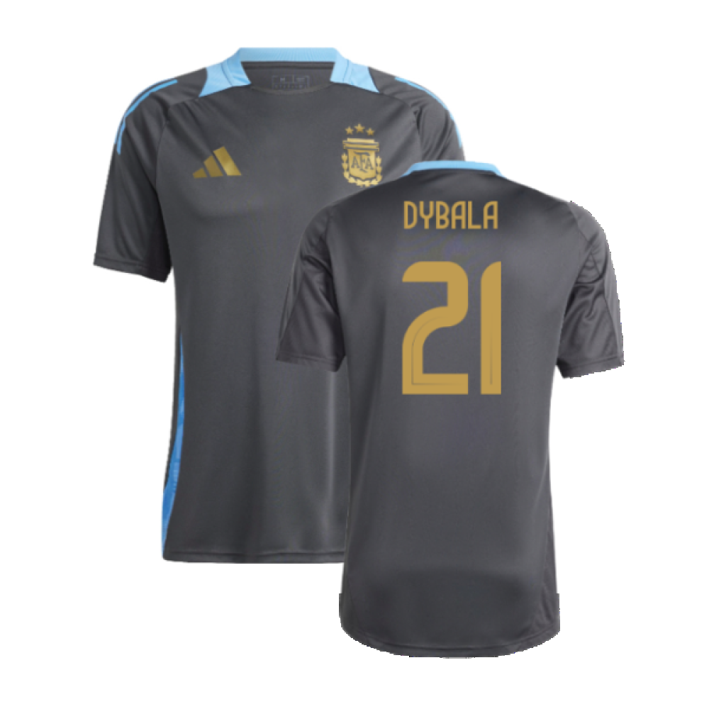 2024-2025 Argentina Training Jersey (Carbon) (DYBALA 21)