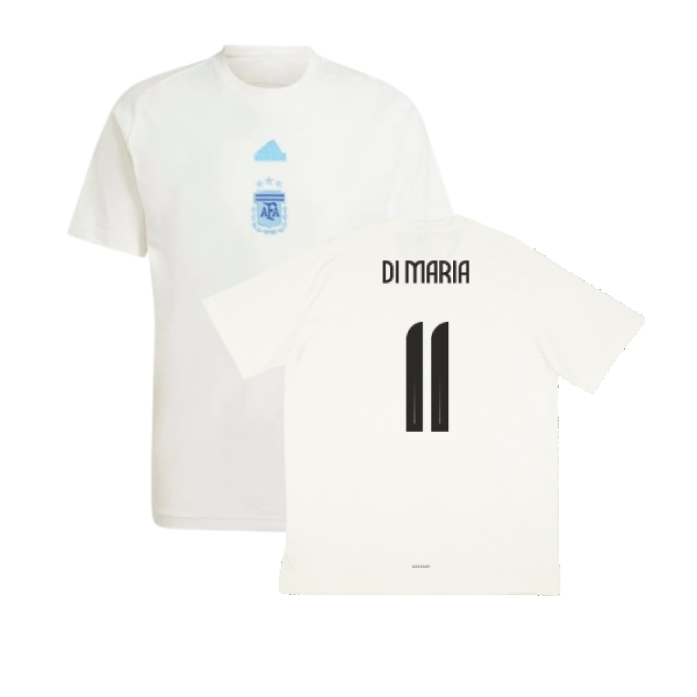 2024-2025 Argentina Travel Tee (White) (DI MARIA 11)