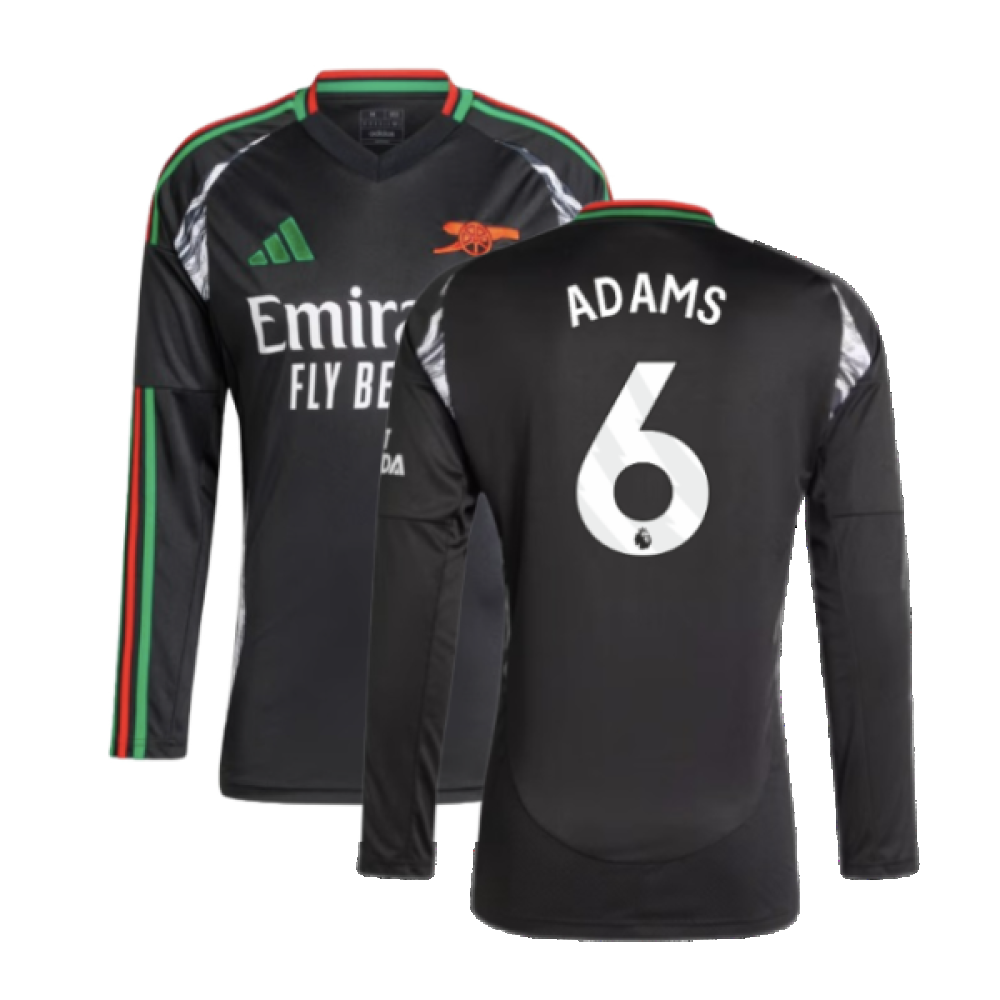 2024-2025 Arsenal Away Long Sleeve Shirt (Adams 6)