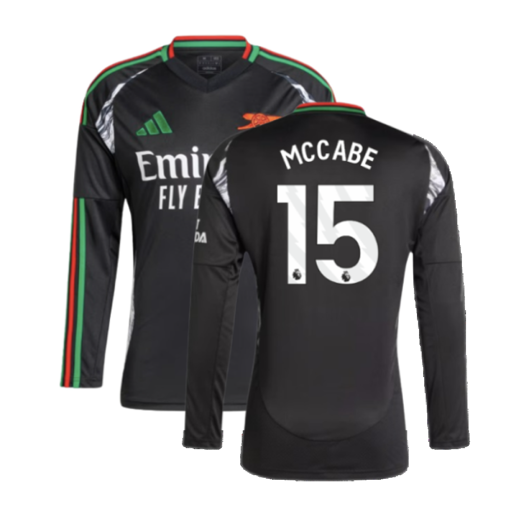 2024-2025 Arsenal Away Long Sleeve Shirt (McCabe 15)