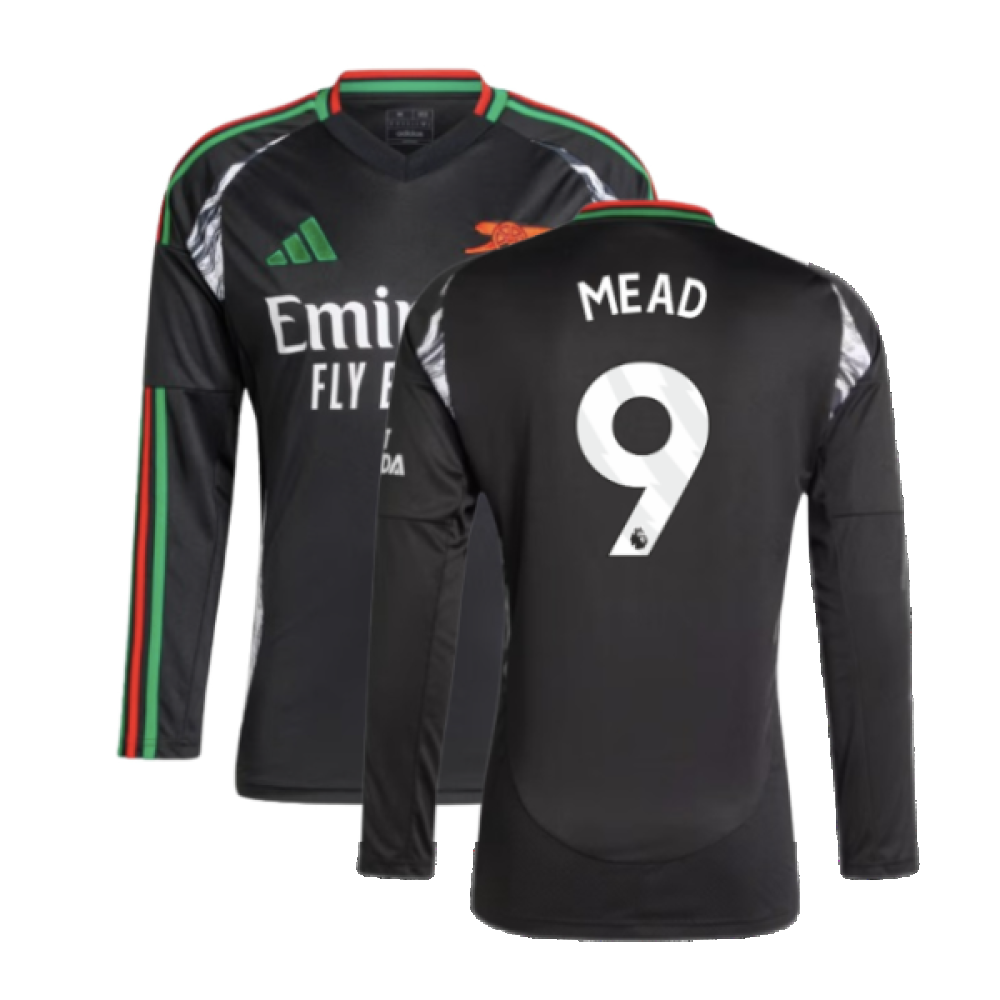 2024-2025 Arsenal Away Long Sleeve Shirt (Mead 9)