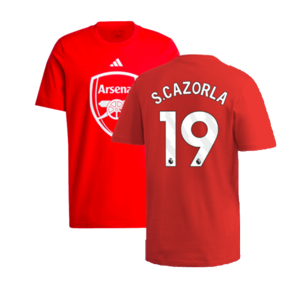 2024-2025 Arsenal DNA Graphic Tee (Red) (S.Cazorla 19)