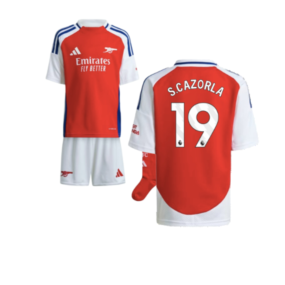 2024-2025 Arsenal Home Mini Kit (S.Cazorla 19)