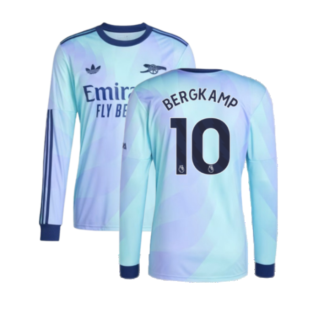 2024-2025 Arsenal Long Sleeve Third Shirt (Bergkamp 10)