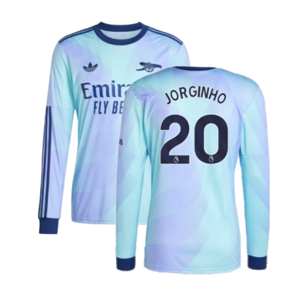 2024-2025 Arsenal Long Sleeve Third Shirt (Jorginho 20)