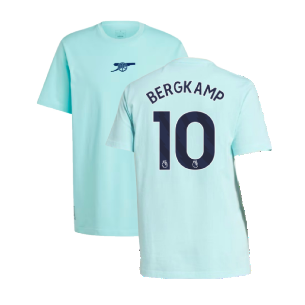 2024-2025 Arsenal Seasonal Tee (Clear Aqua) (Bergkamp 10)