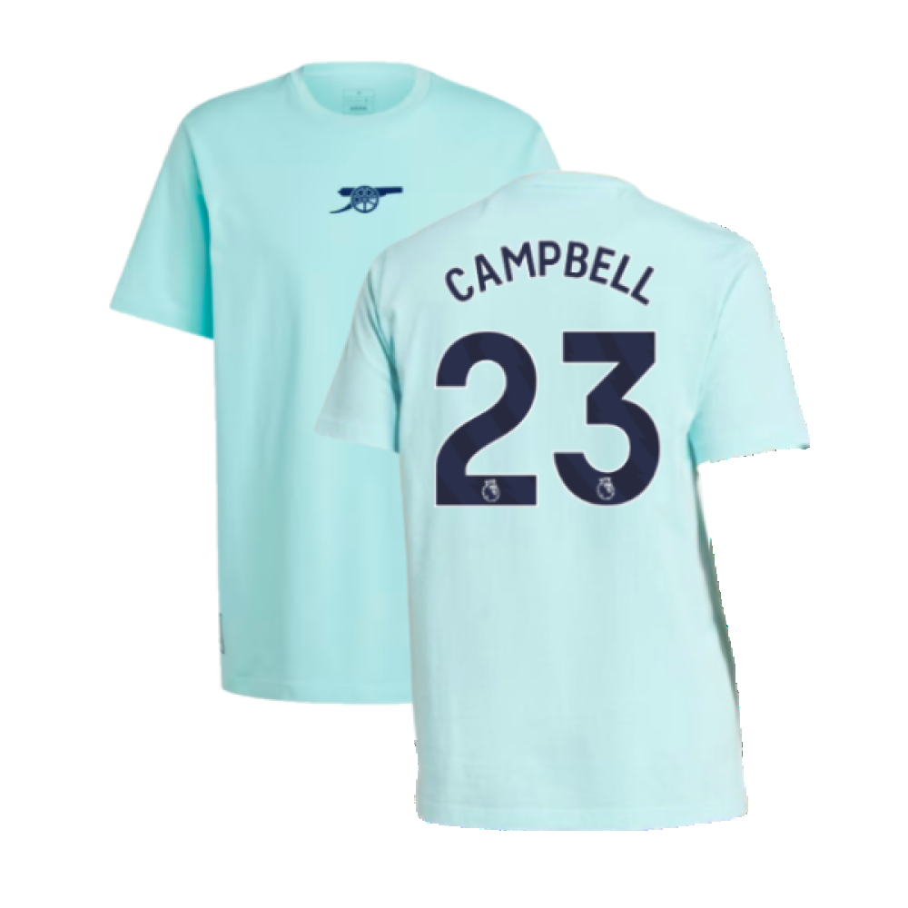 2024-2025 Arsenal Seasonal Tee (Clear Aqua) (Campbell 23)