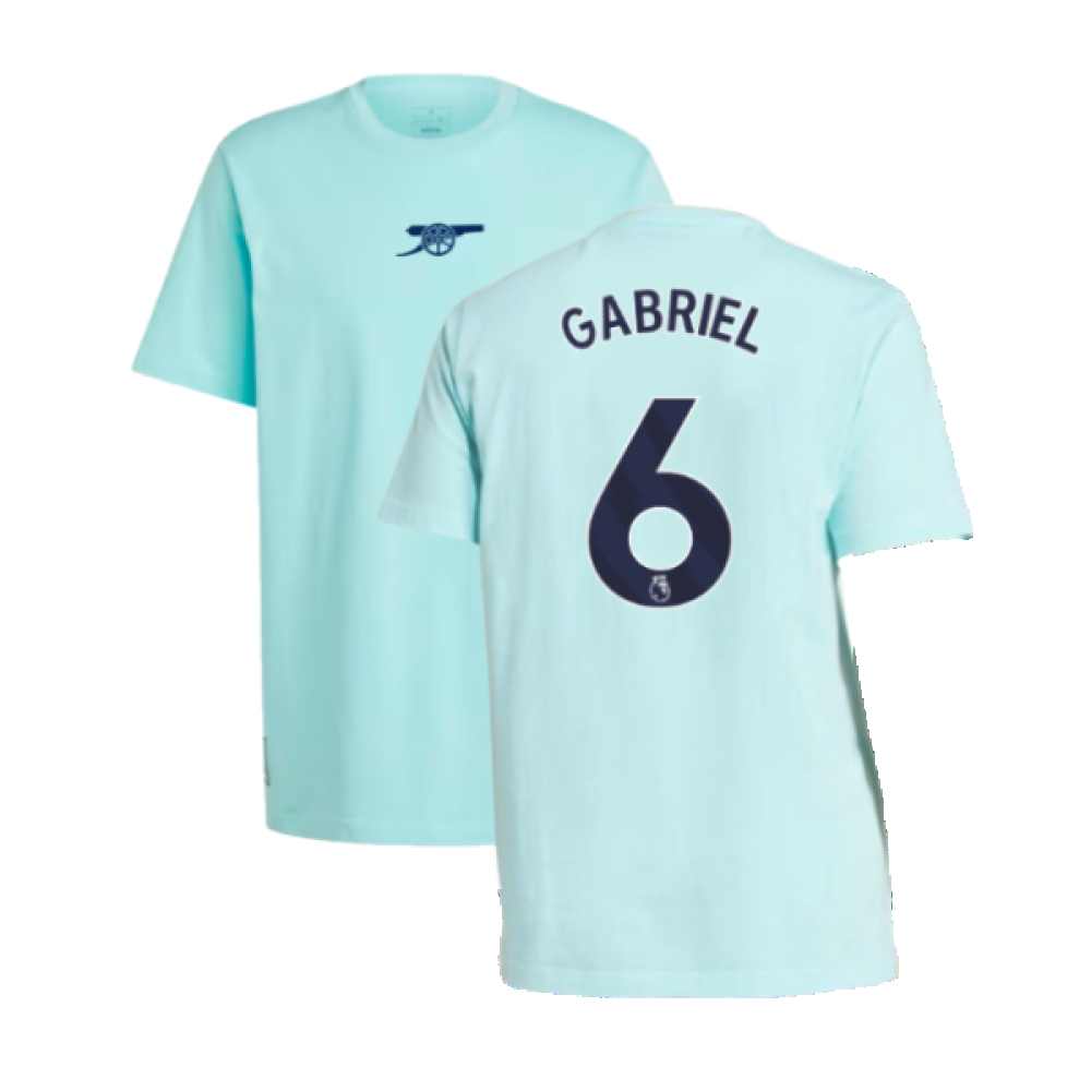 2024-2025 Arsenal Seasonal Tee (Clear Aqua) (Gabriel 6)