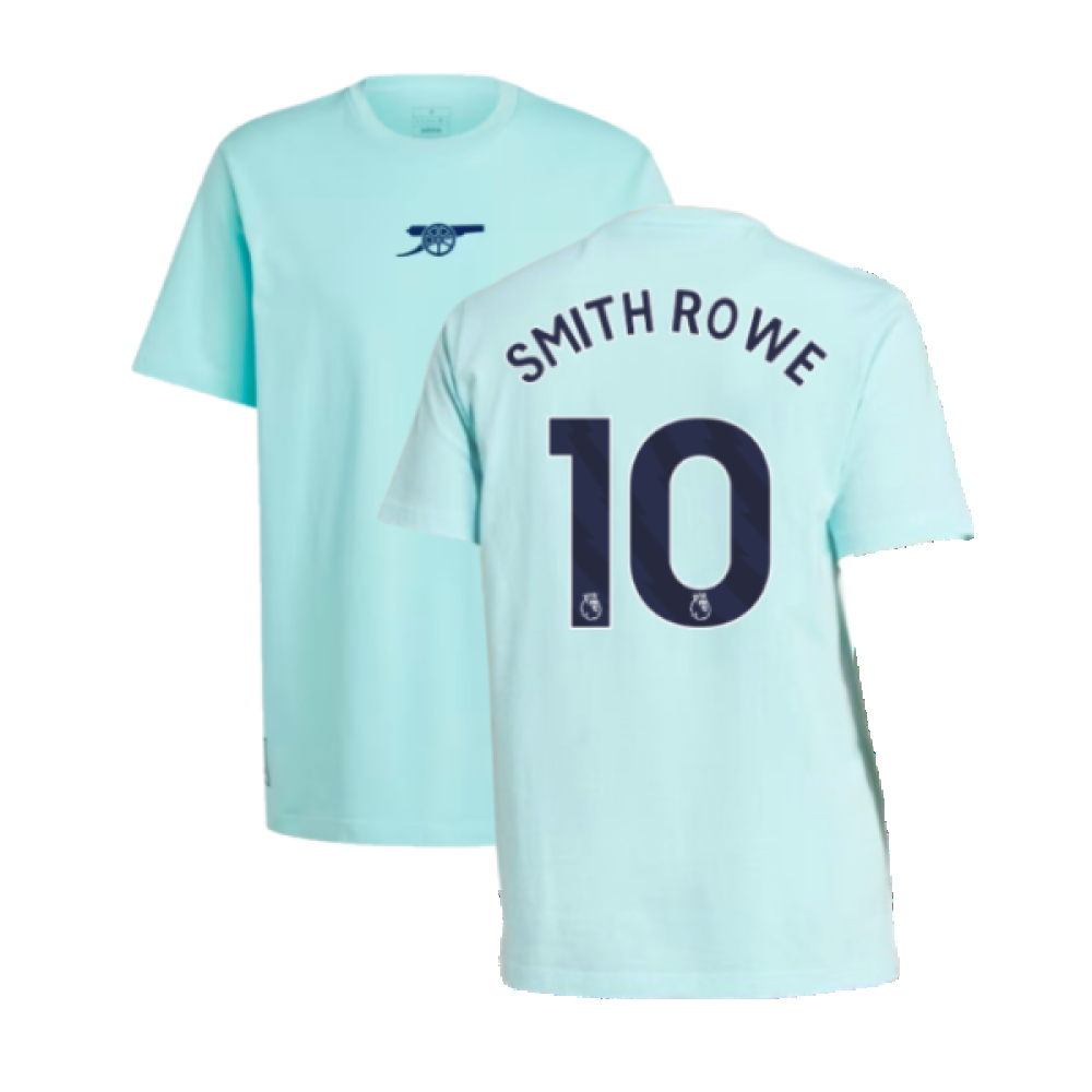 2024-2025 Arsenal Seasonal Tee (Clear Aqua) (Smith Rowe 10)