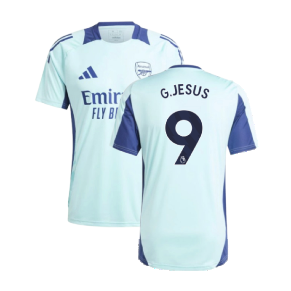 2024-2025 Arsenal Training Jersey (Clear Aqua) (G.Jesus 9)