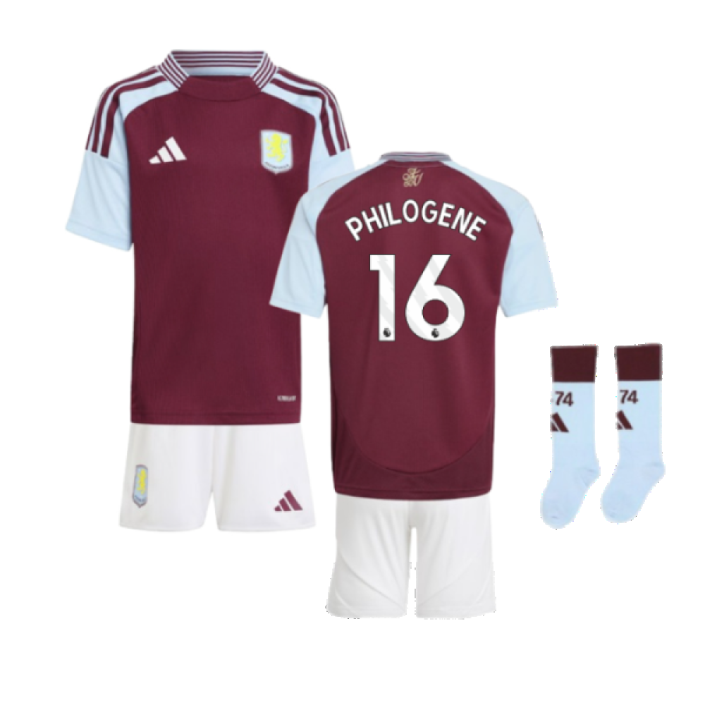 2024-2025 Aston Villa Home Mini Kit (Philogene 16)