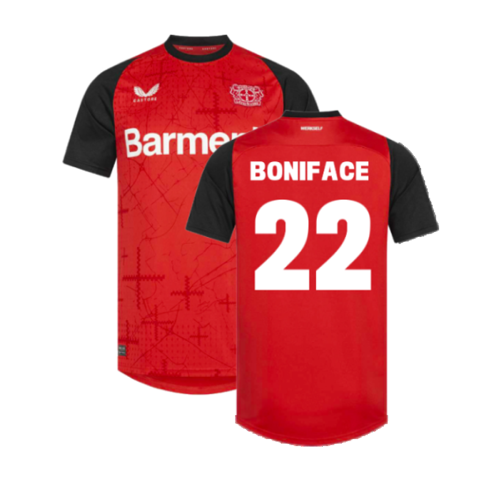 2024-2025 Bayer Leverkusen Home Shirt (Kids) (Boniface 22)