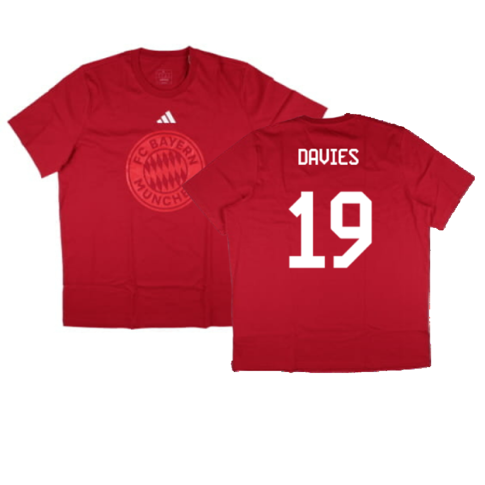 2024-2025 Bayern Munich DNA Graphic Tee (Red) (Davies 19)