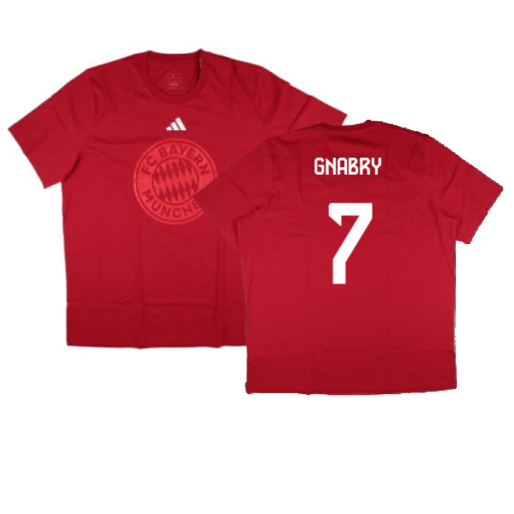 2024-2025 Bayern Munich DNA Graphic Tee (Red) (Gnabry 7)