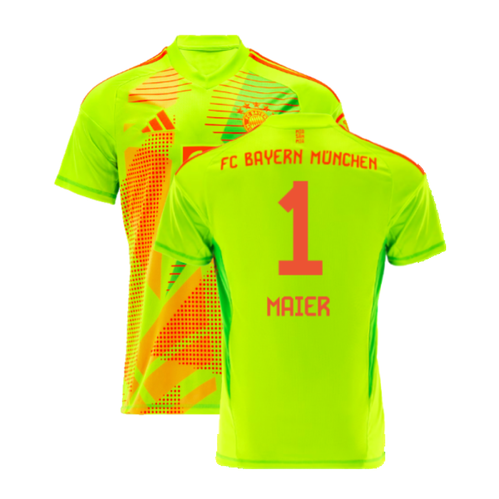 2024-2025 Bayern Munich Home Goalkeeper Shirt (Yellow) - Kids (Maier 1)