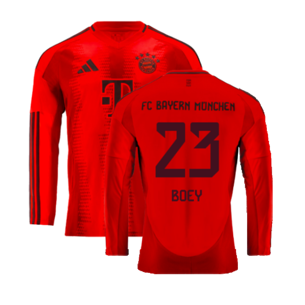 2024-2025 Bayern Munich Long Sleeve Home Shirt (Boey 23)