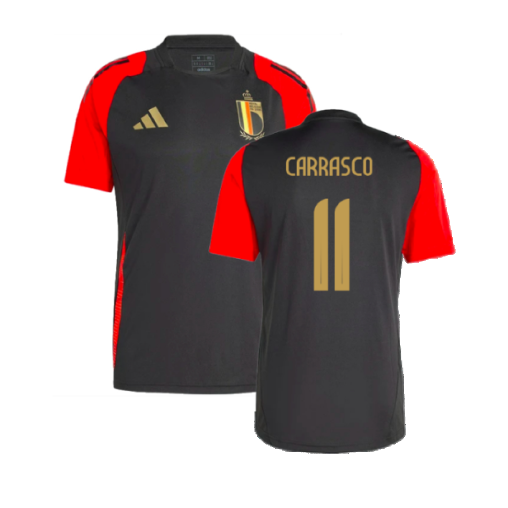 2024-2025 Belgium Training Jersey (Black) (Carrasco 11)