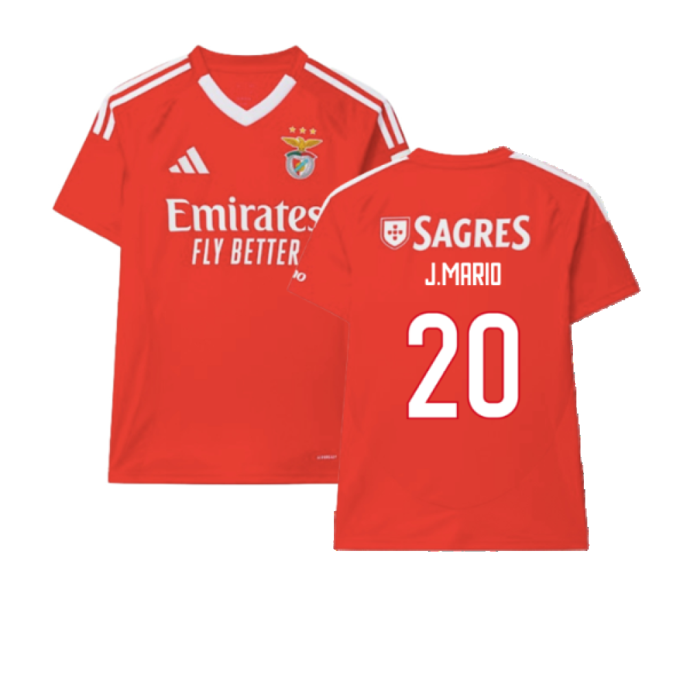 2024-2025 Benfica Home Shirt (J.Mario 20)