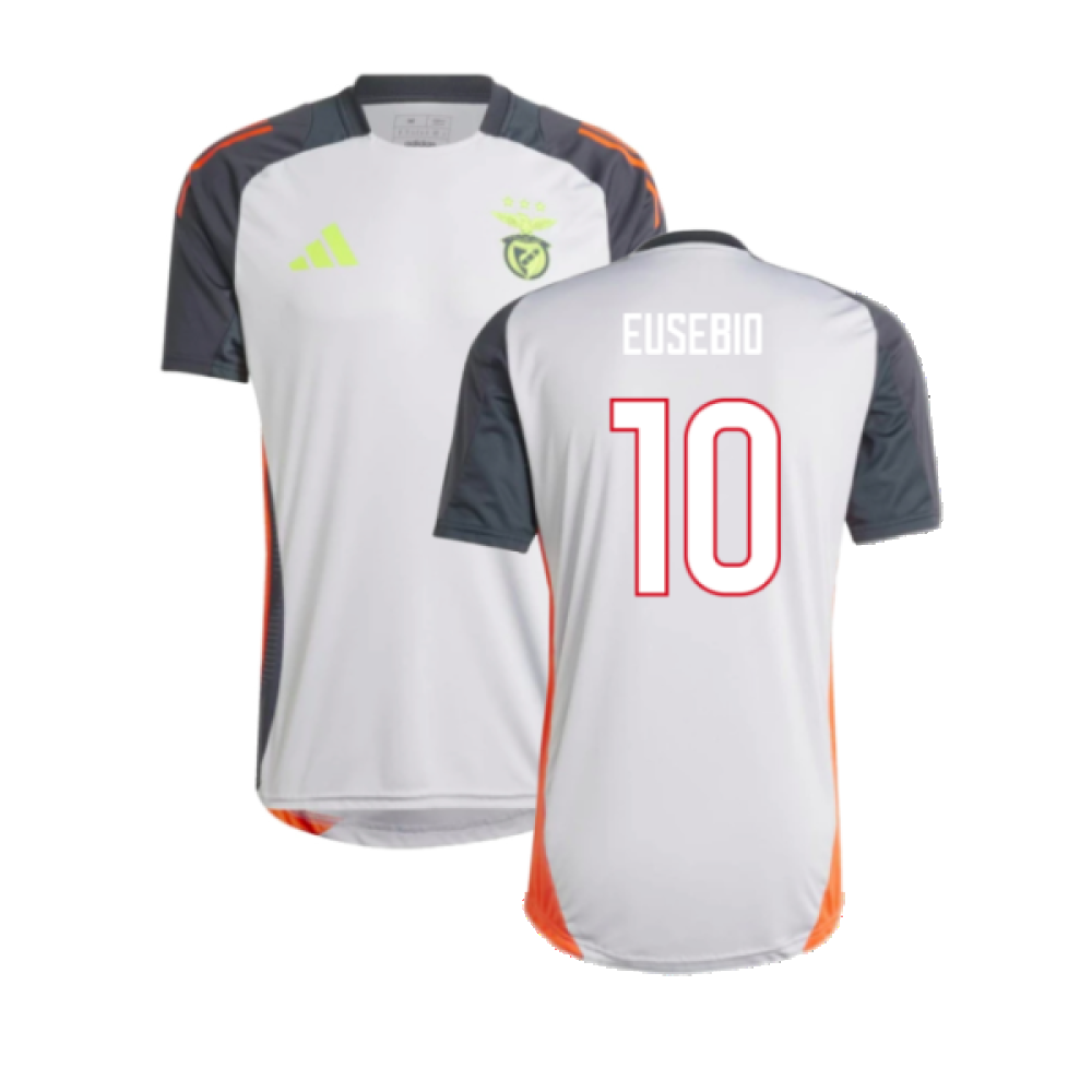 2024-2025 Benfica Training Jersey (Grey) (Eusebio 10)