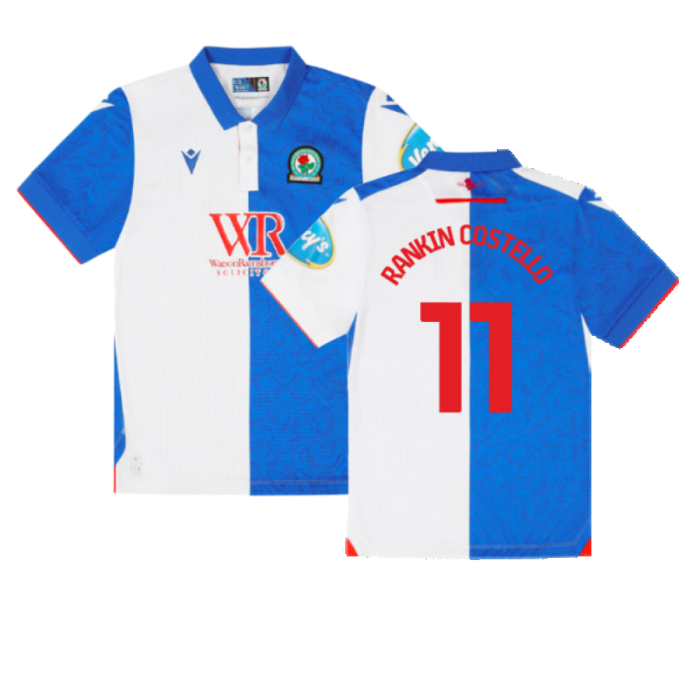 2024-2025 Blackburn Rovers Home Shirt - Kids (Rankin Costello 11)