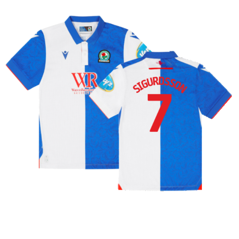 2024-2025 Blackburn Rovers Home Shirt - Kids (Sigurdsson 7)