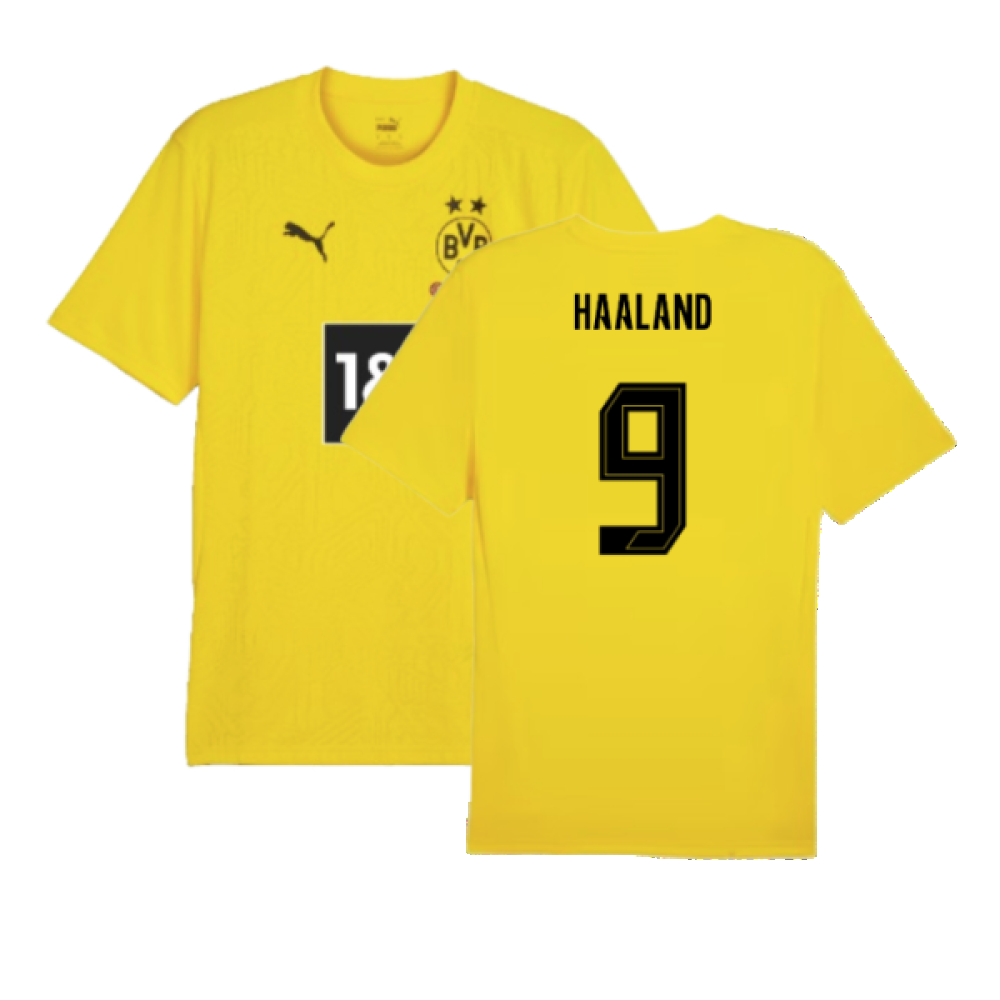 2024-2025 Borussia Dortmund Training Shirt (Yellow) (Haaland 9)