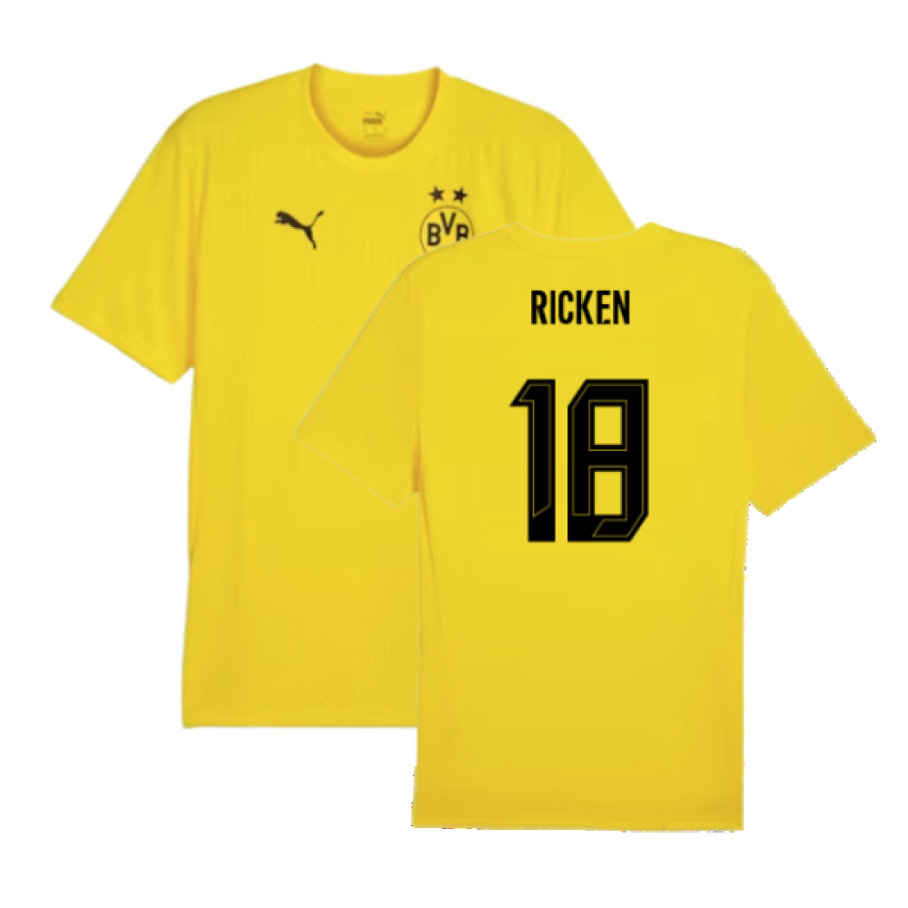 2024-2025 Borussia Dortmund Training Shirt (Yellow) - Kids (Ricken 18)