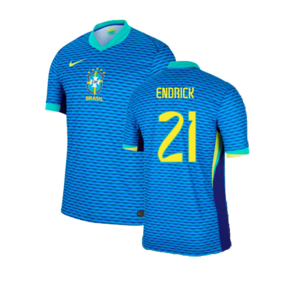 2024-2025 Brazil Away Dri-Fit ADV Match Shirt (Endrick 21)