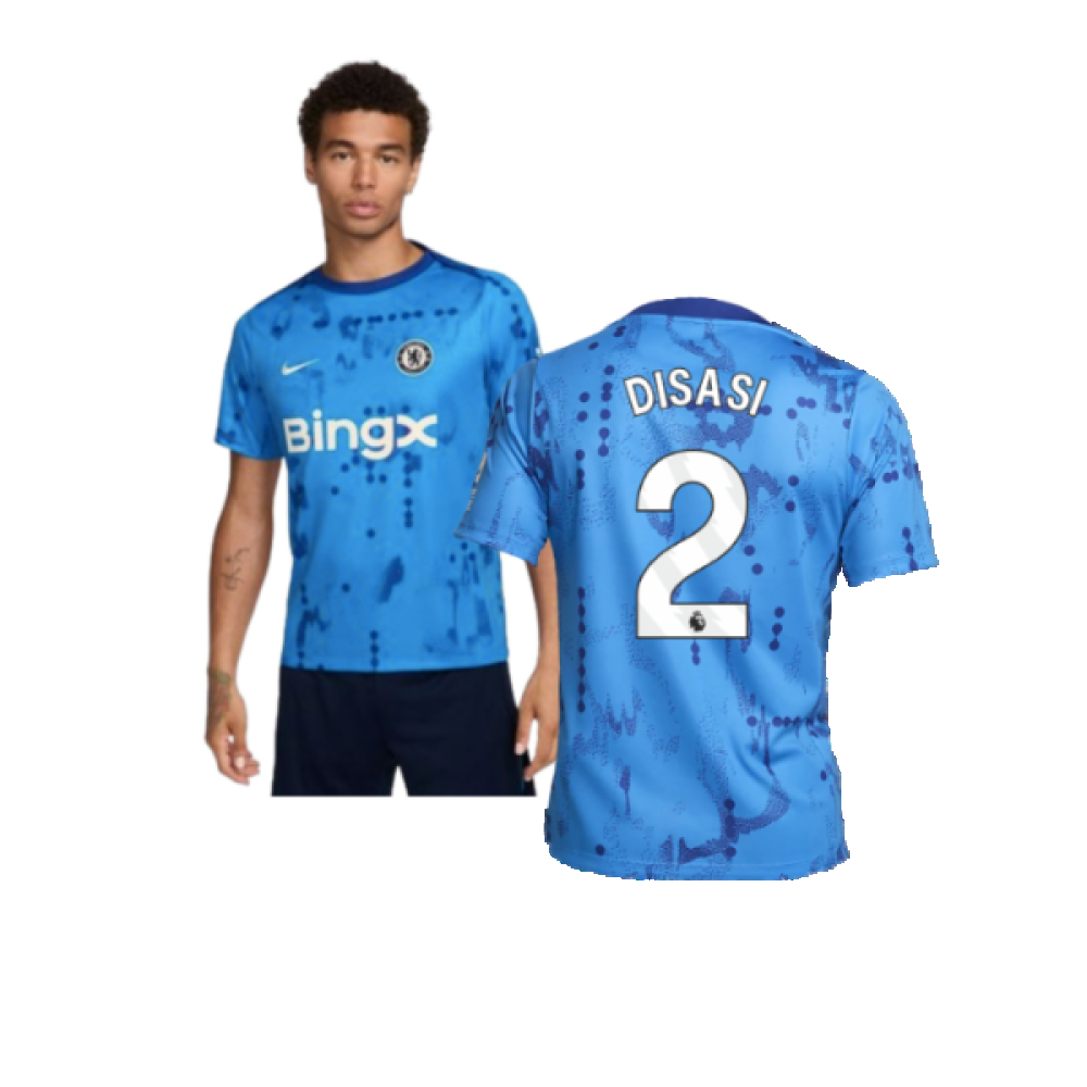 2024-2025 Chelsea Academy Pro Pre-Match Shirt (Blue) (Disasi 2)