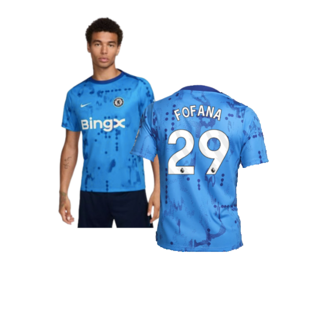 2024-2025 Chelsea Academy Pro Pre-Match Shirt (Blue) (Fofana 29)