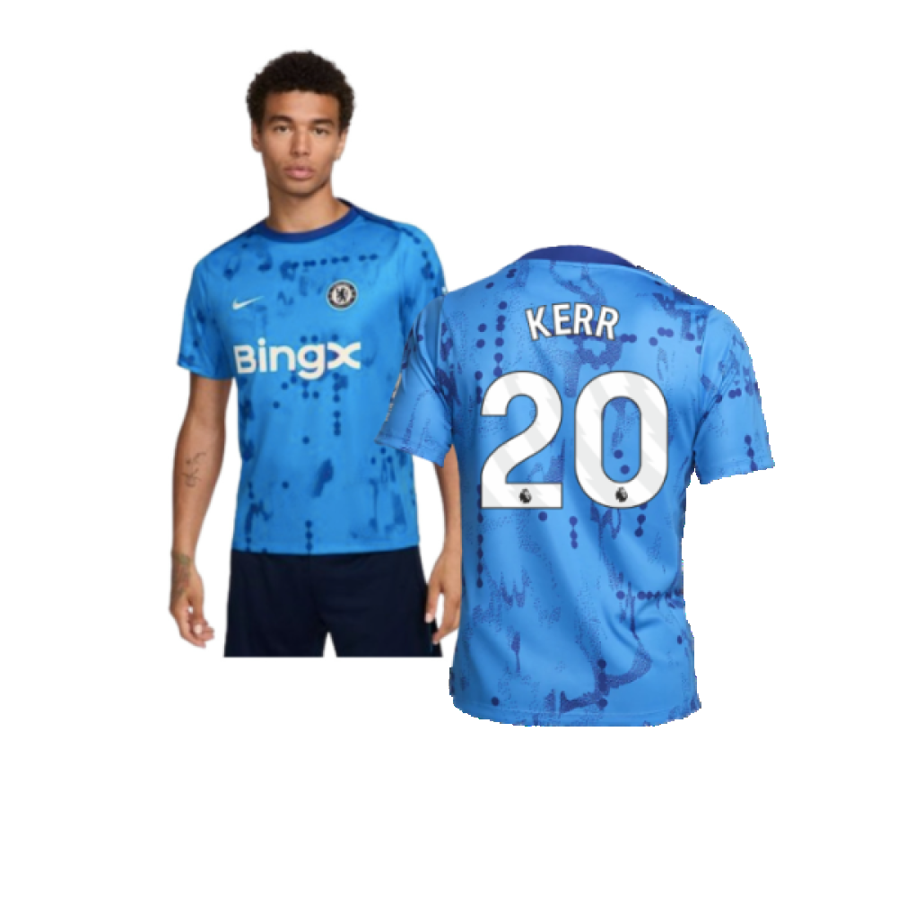 2024-2025 Chelsea Academy Pro Pre-Match Shirt (Blue) (Kerr 20)