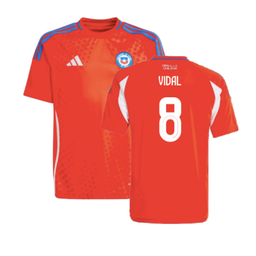 2024-2025 Chile Home Shirt (Kids) (VIDAL 8)