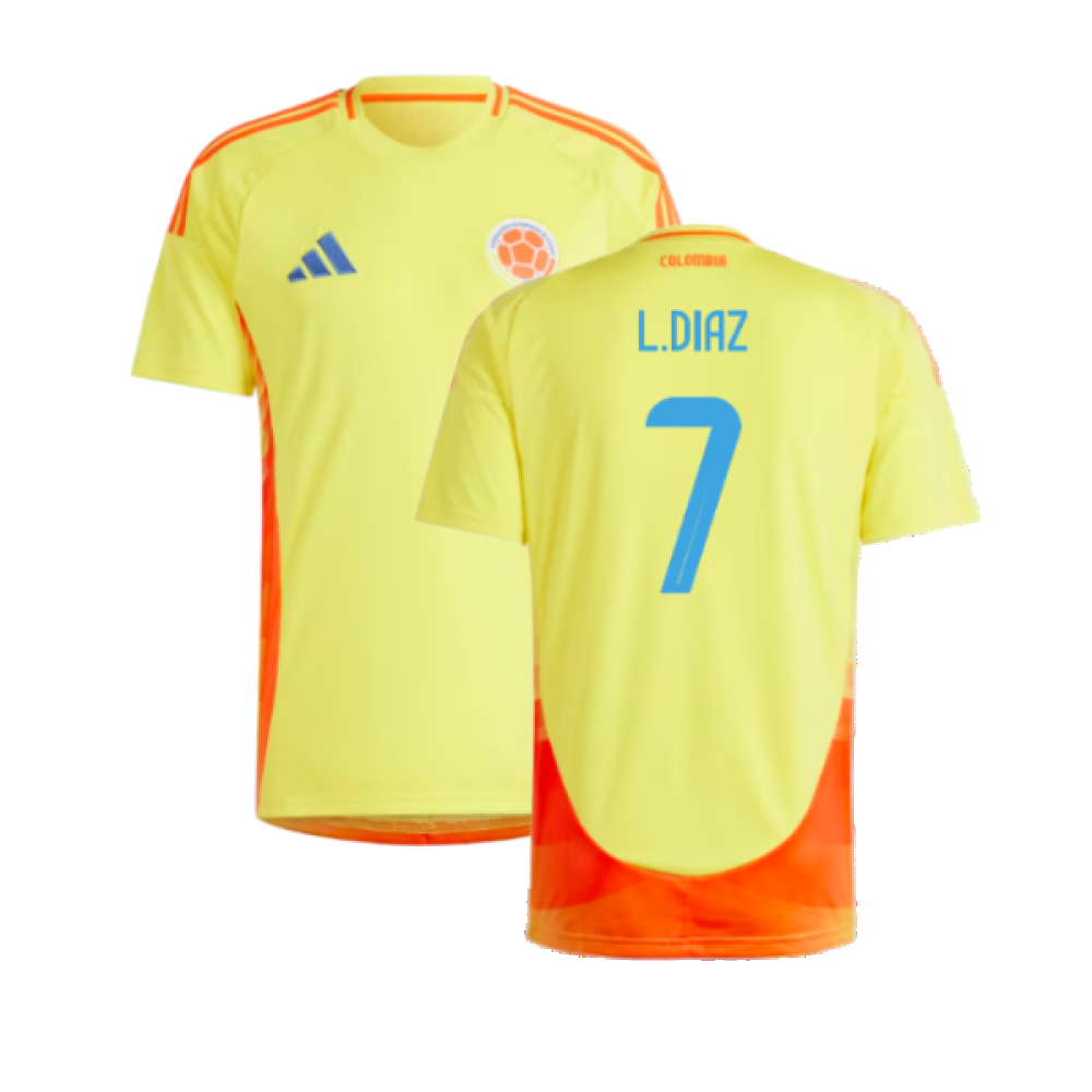 2024-2025 Colombia Home Shirt (L.DIAZ 7)