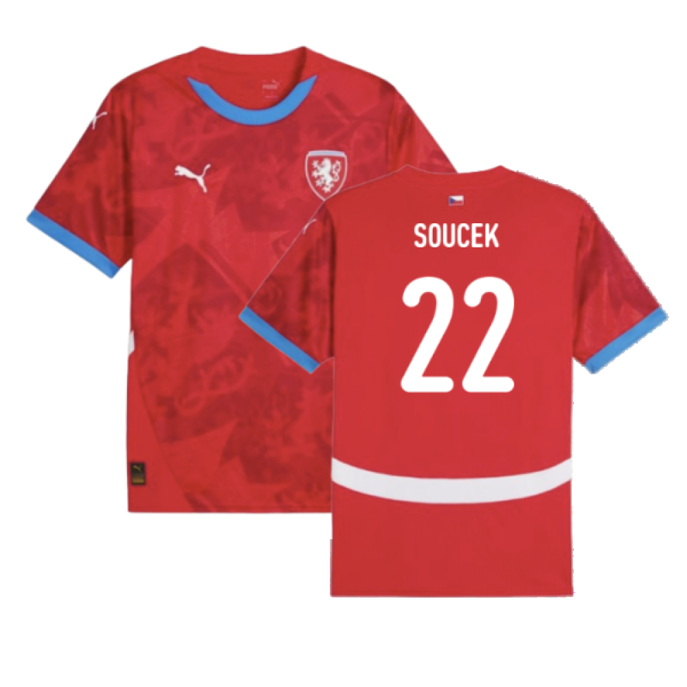 2024-2025 Czech Republic Home Shirt (Kids) (Soucek 22)