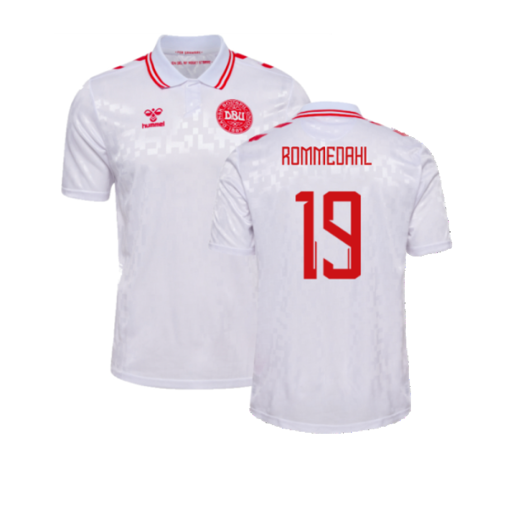 2024-2025 Denmark Away Shirt (Rommedahl 19)