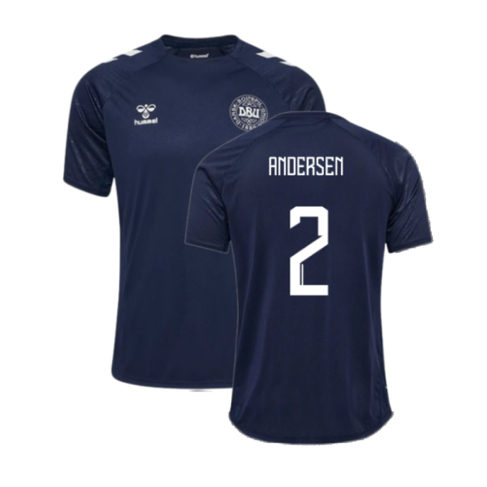 2024-2025 Denmark Training Jersey (Marine) (Andersen 2)