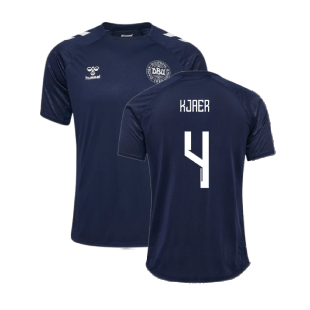 2024-2025 Denmark Training Jersey (Marine) (Kjaer 4)