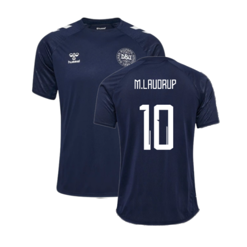 2024-2025 Denmark Training Jersey (Marine) (M.Laudrup 10)