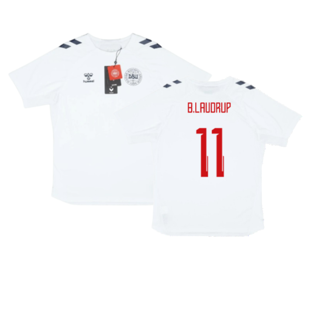 2024-2025 Denmark Training Jersey (White) (B.Laudrup 11)