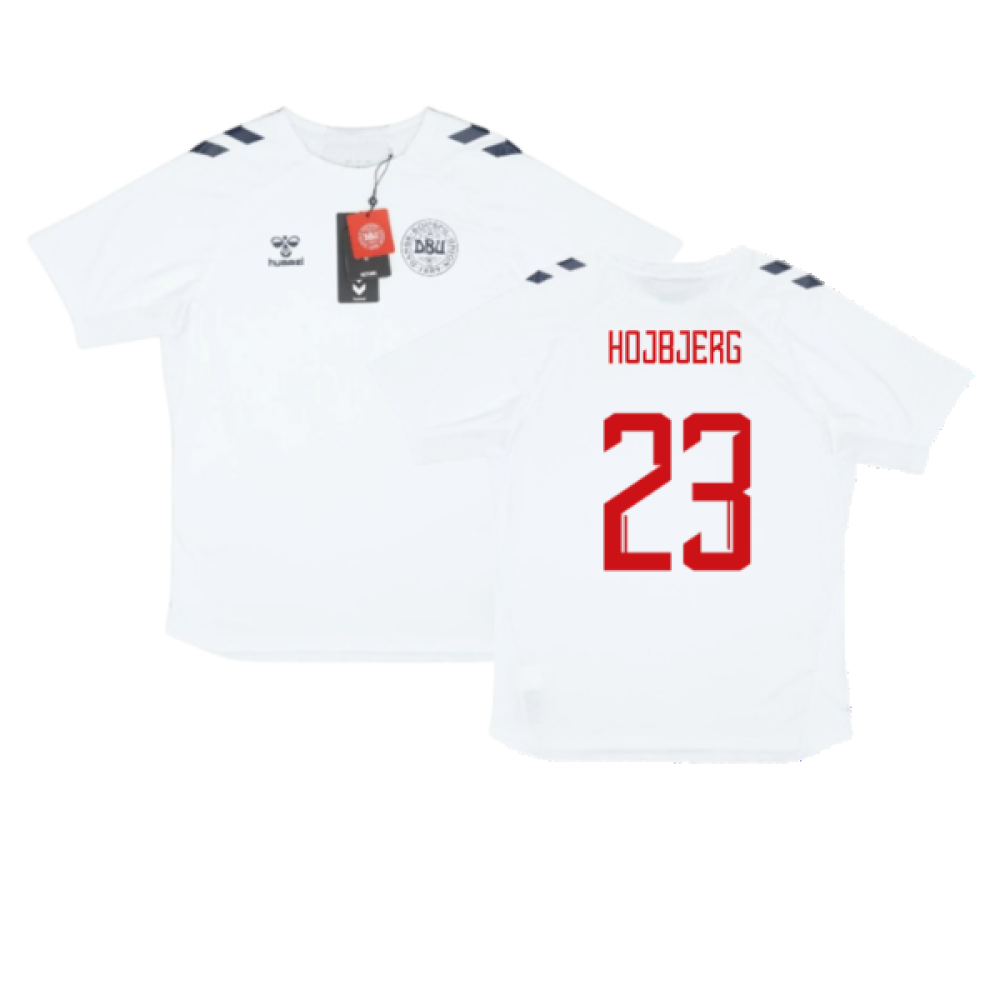 2024-2025 Denmark Training Jersey (White) (Hojbjerg 23)