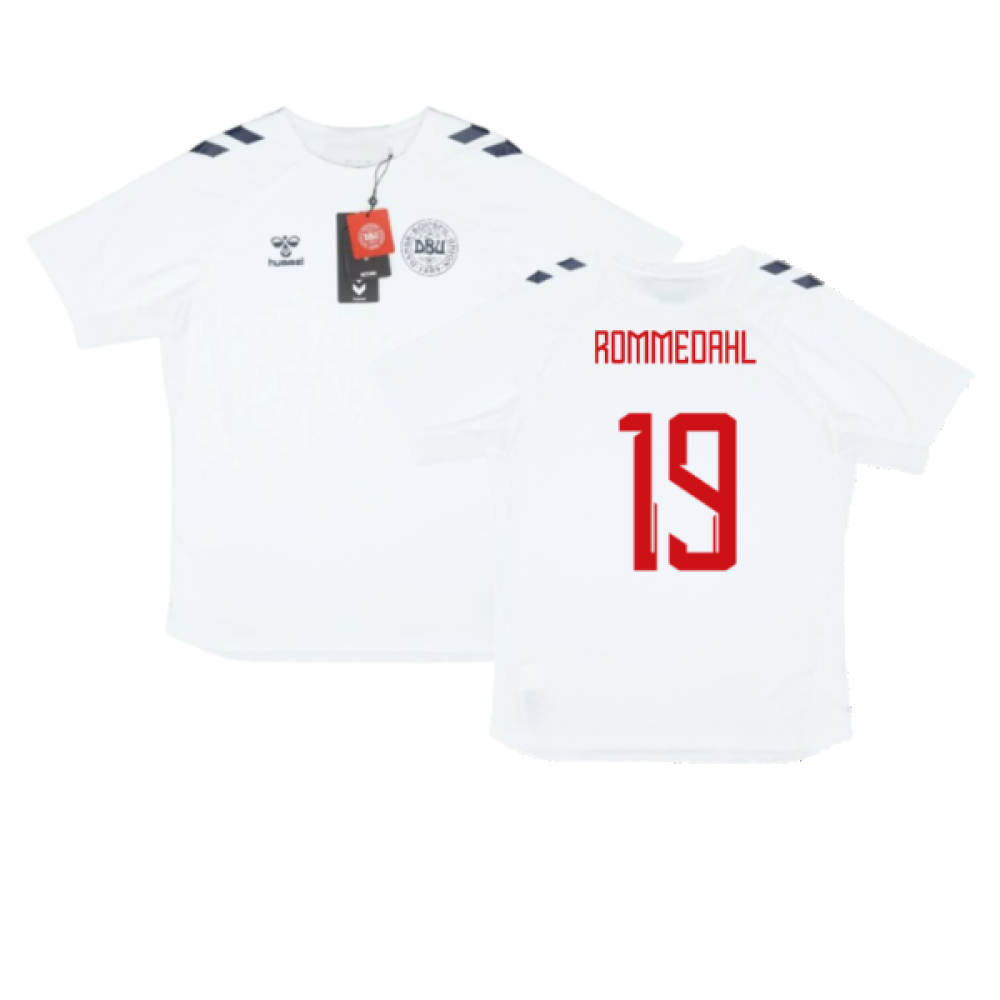 2024-2025 Denmark Training Jersey (White) (Rommedahl 19)