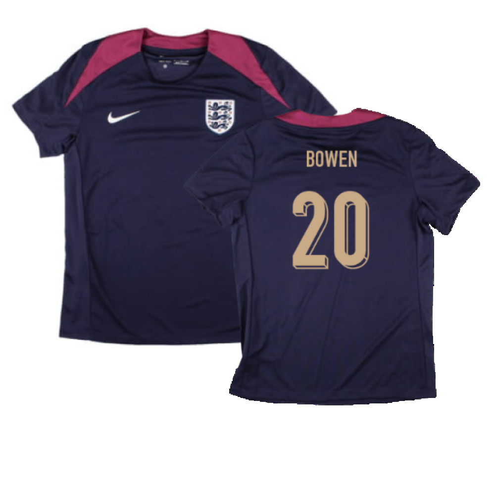 2024-2025 England Strike Dri-Fit Shirt (Purple Ink) - Womens (Bowen 20)