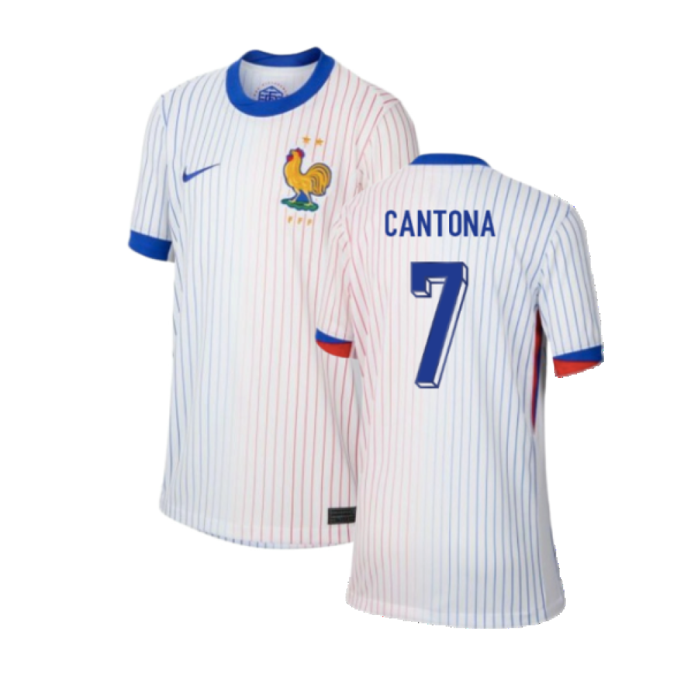 2024-2025 France Away Shirt (Kids) (Cantona 7)