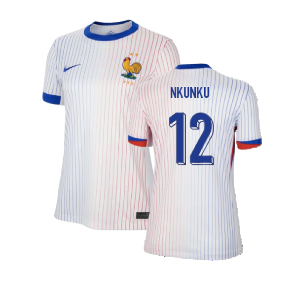 2024-2025 France Away Shirt (Womens) (Nkunku 12)