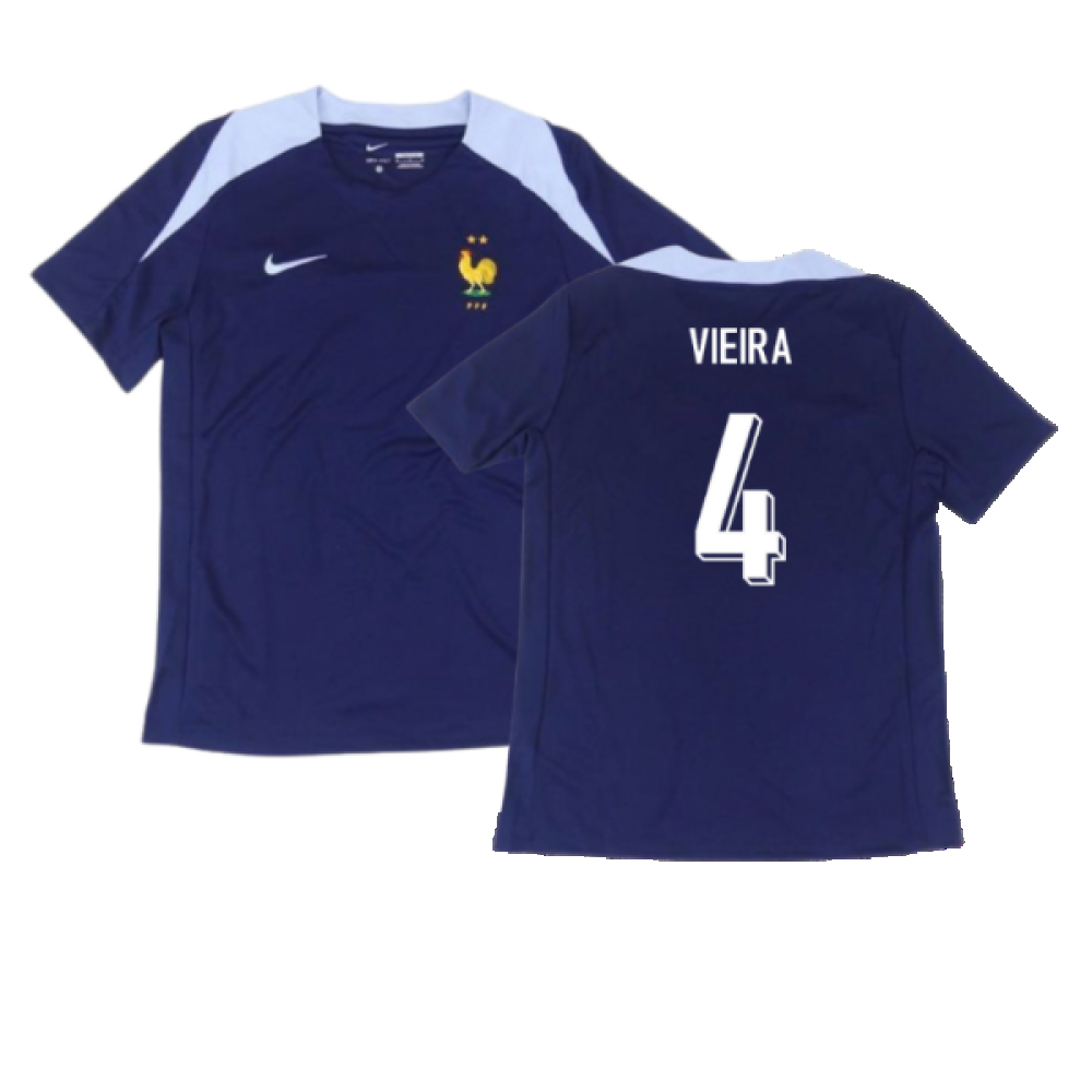 2024-2025 France Dri-Fit Strike Training Shirt (Navy) (Vieira 4)