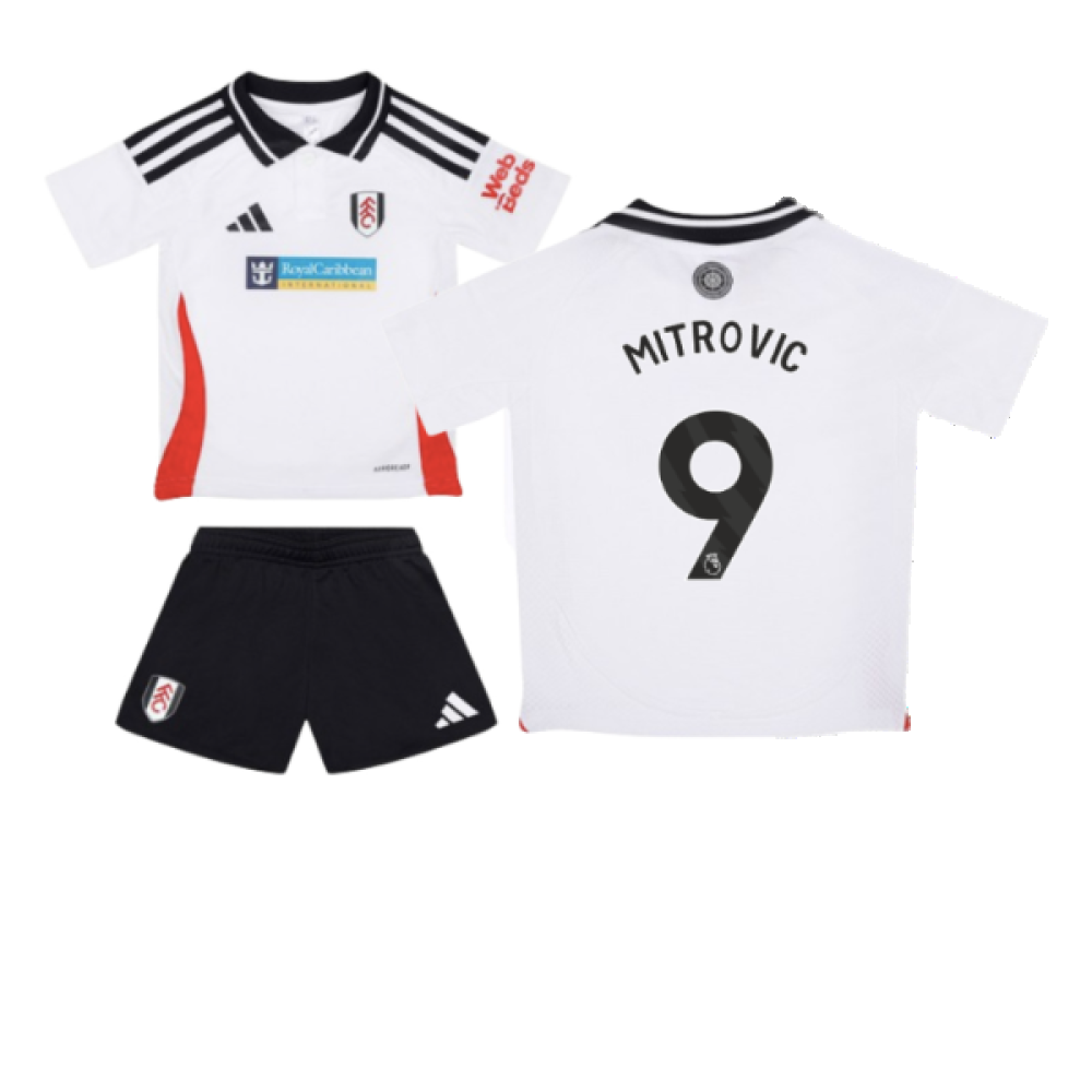 2024-2025 Fulham Home Mini Kit (Mitrovic 9)